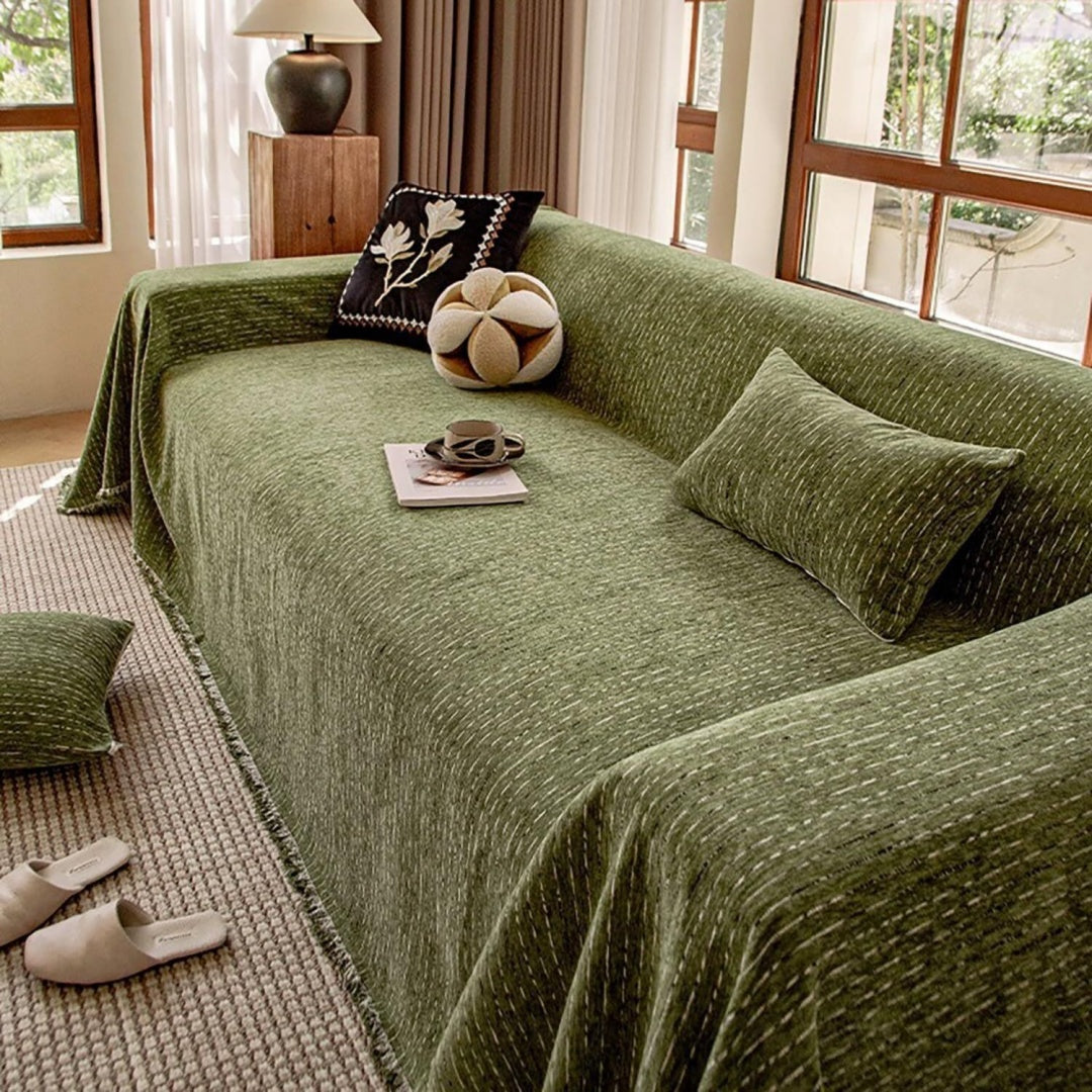 Divano da soggiorno Upgraded Couch Covers Copridivano moderno nero