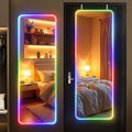 Specchi da parete regolabile con illuminazione LED nero