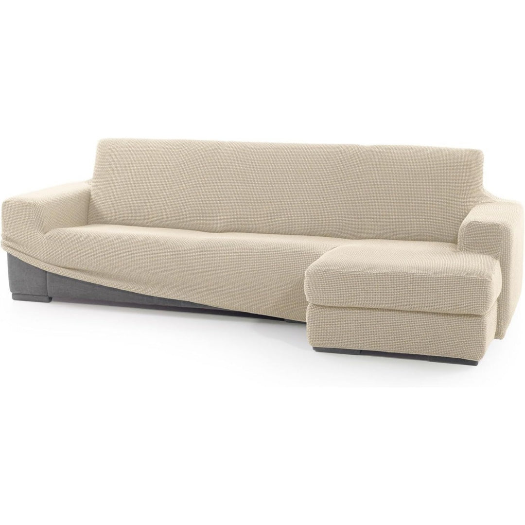 Seduta imbottita regolabile rivestimento in tessuto beige
