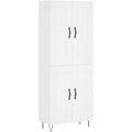 Credenza da soggiorno struttura in metallo con vetro nero