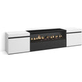 Console porta TV nero con illuminazione LED