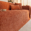 Divano confortevole Coperta Divano ciniglia copridivano Universale nero