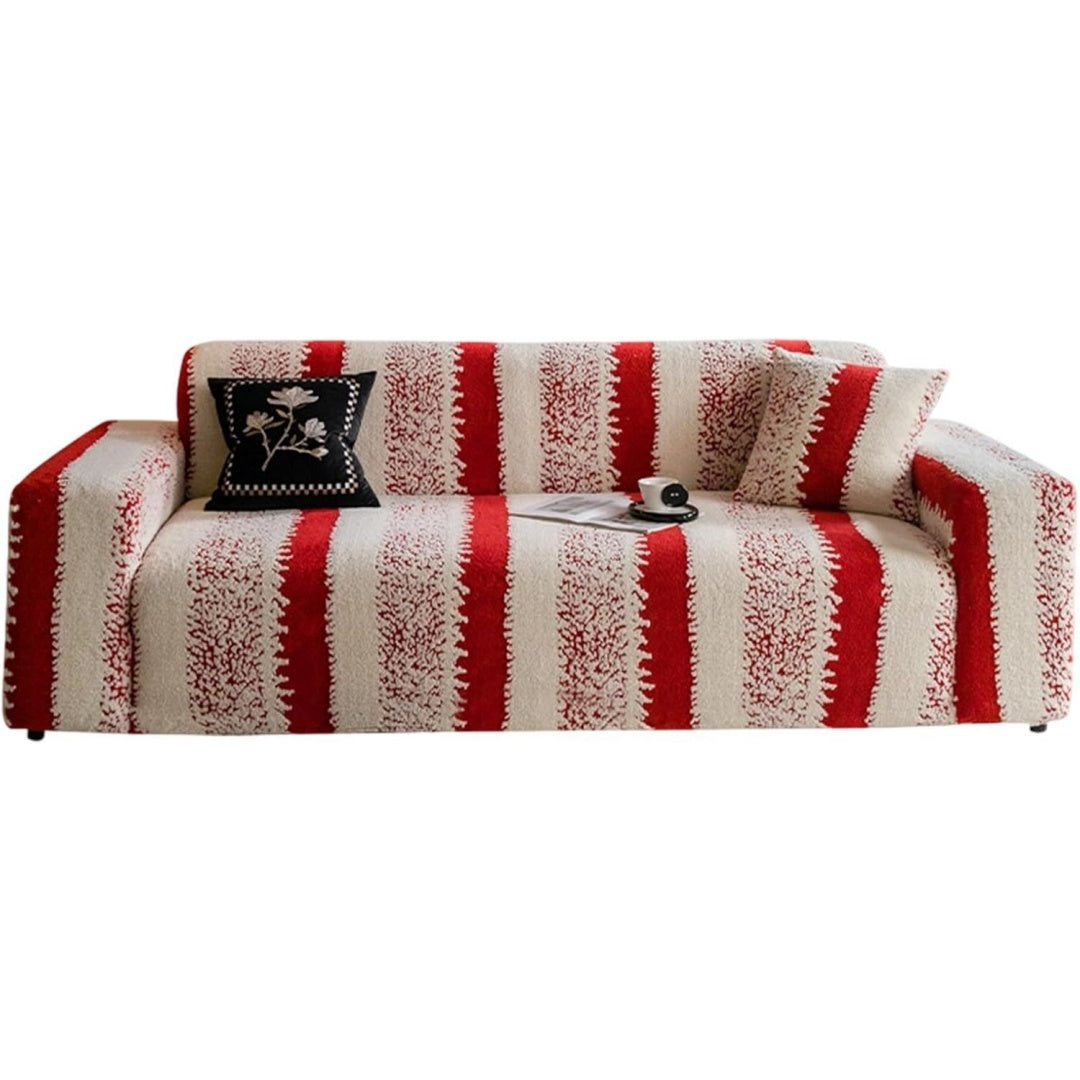 Divano confortevole Coperture Divano Natalizie Coperta Elasticizzata oro