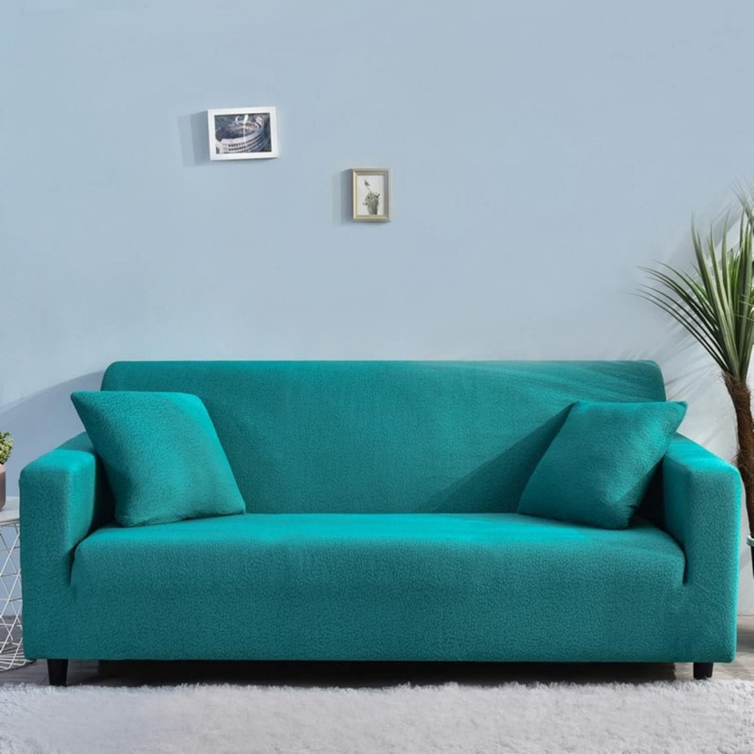 Divano confortevole YOPOIY Impermeabile Fodere Copridivani, Eleganza verde