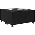 Tavolino per soggiorno 75 x 75 x 38 cm nero