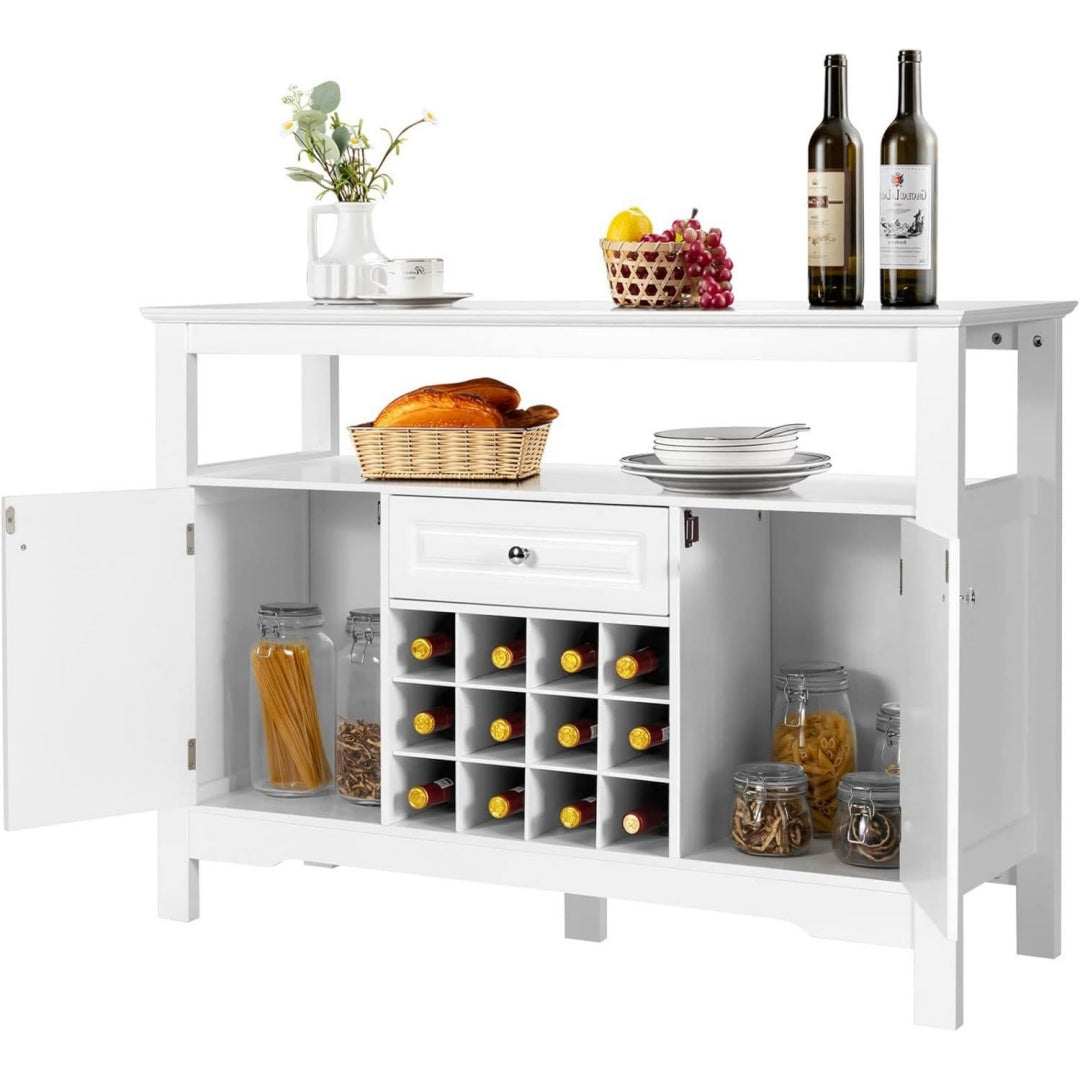 Mobile contenitore con cassetti in MDF bianco