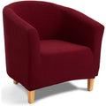 Seduta lounge rosso rivestimento in tessuto