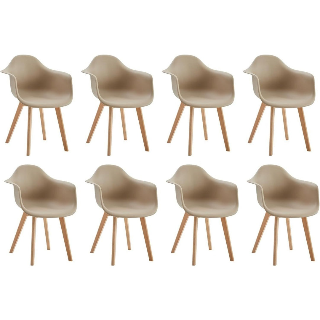 Arredo per soggiorno beige con braccioli