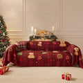 Seduta imbottita Copertura divano Natale, plaid scena oro