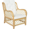 Divano da soggiorno Homgoday Poltrona Cuscino Rattan Naturale naturale